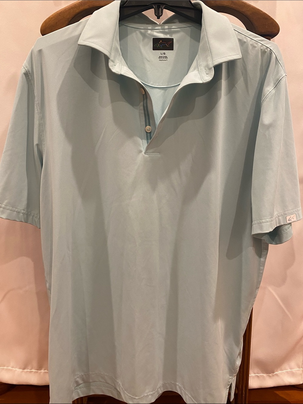Men's Light Blue Performance Polo Shirt